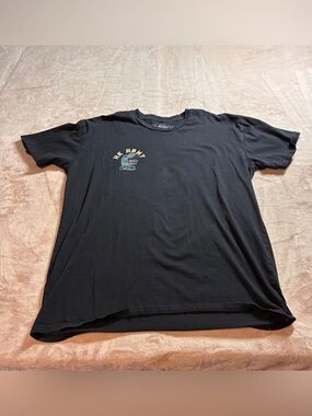 HK Army Stomping Cities Dinosaur Graphic T Shirt Black Mens 2XL Paintball Y2K